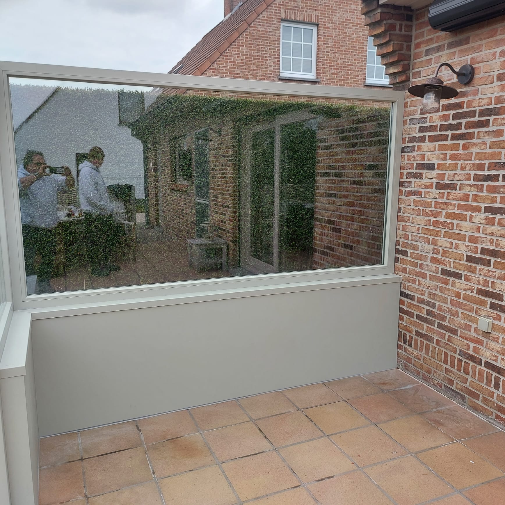 Houten terrasscheiding